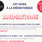 Visu Cet hiver à la médiathèque