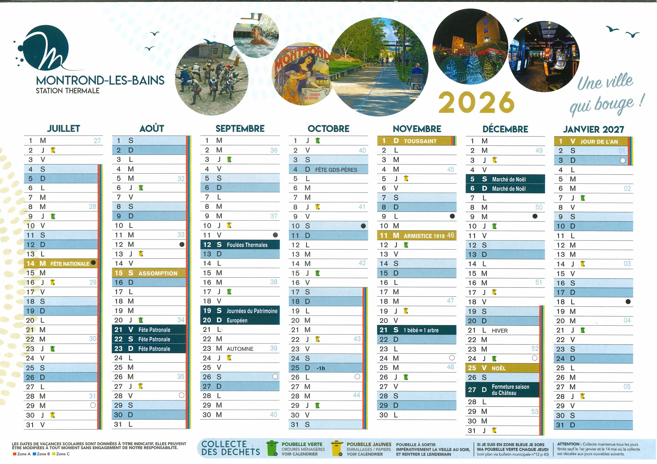 CALENDRIER 2026 juillet à janvier 2027 CALENDRIER 2026 juillet à janvier 2027