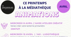 Couv ce printemps à la médiathèque Avril