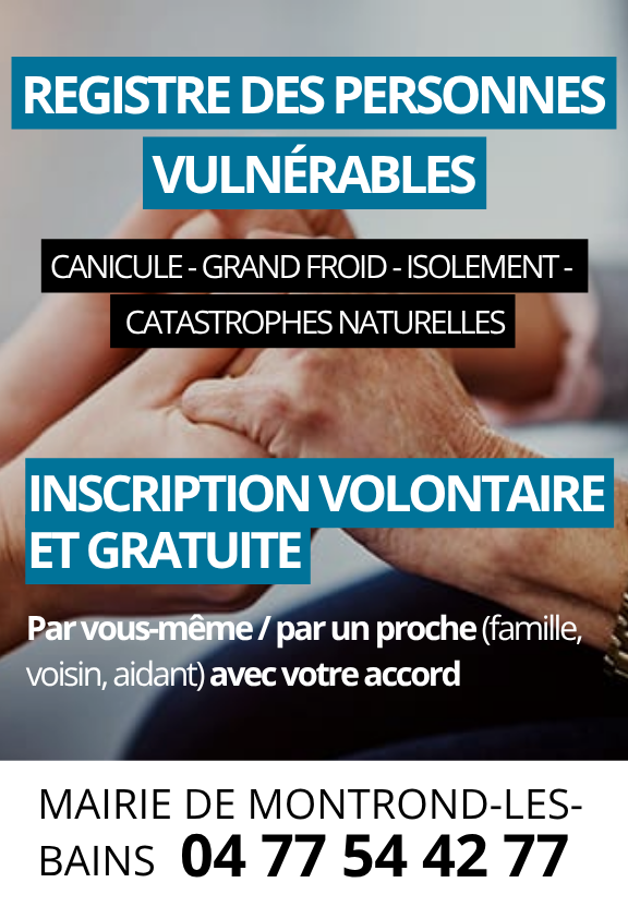 REGISTRE PERSONNE VULNERABLE