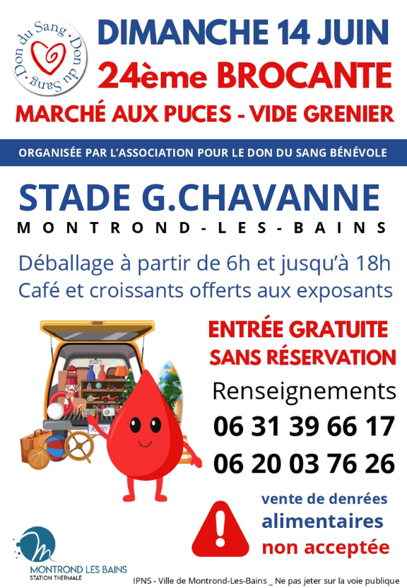 brocante don du sang 14juin G.chavanne