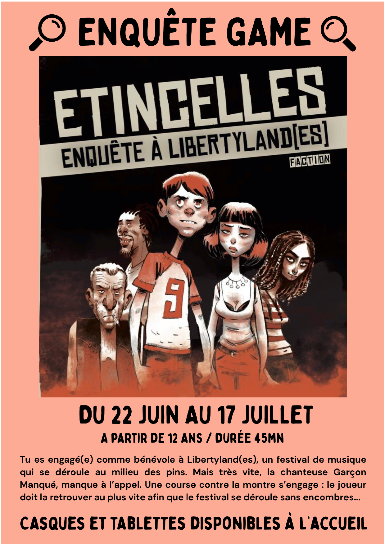 enquete game 22 juin au 17 juillet
