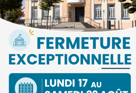 fermeture estivale mairie