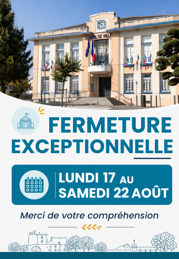 fermeture estivale mairie