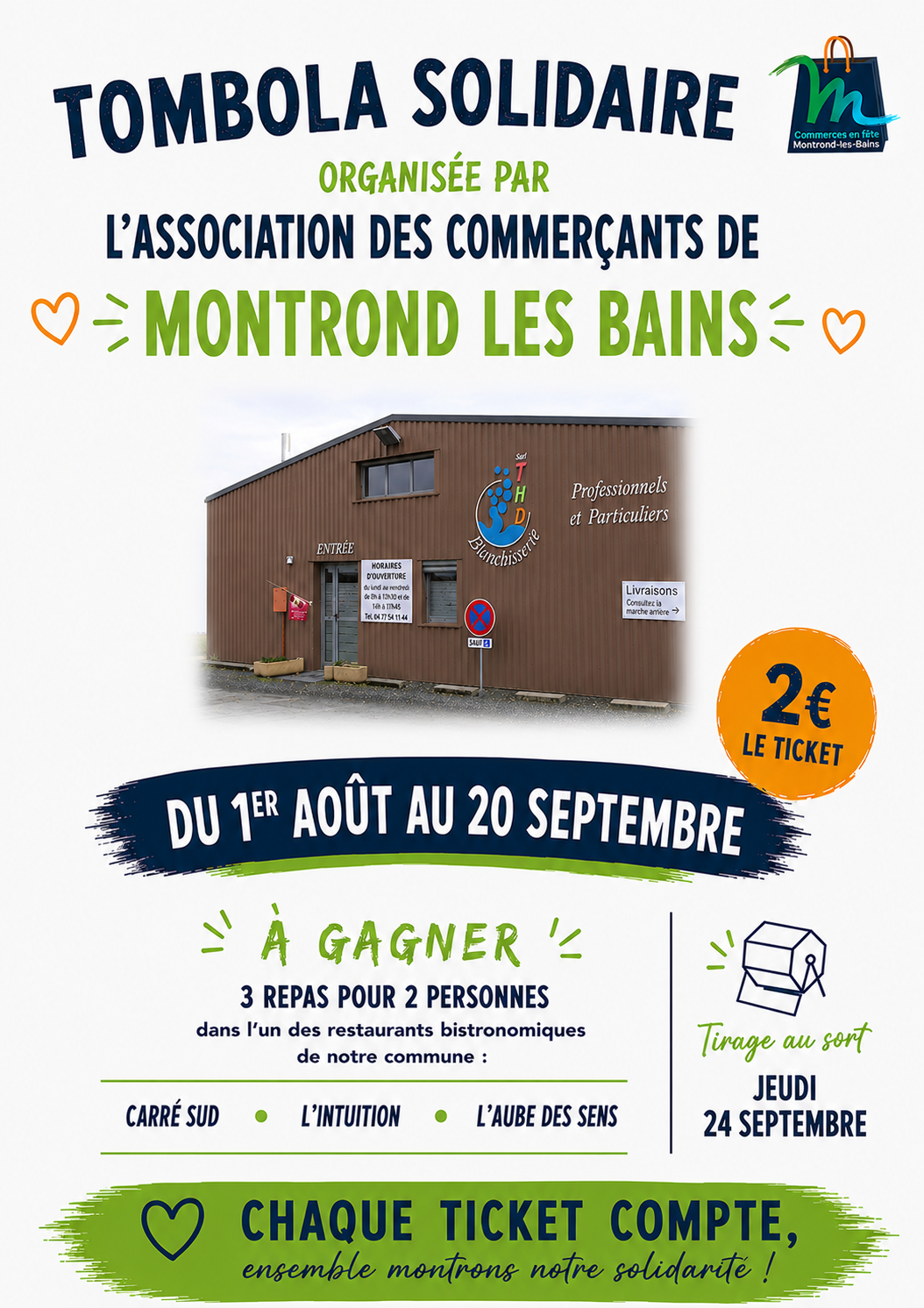 Tombola solidaire des commerçants