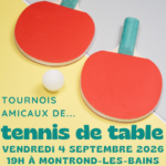 Tournois tennis de table - visuel