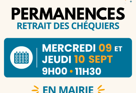 permanence chequiers CLES - 9 et 10 sept