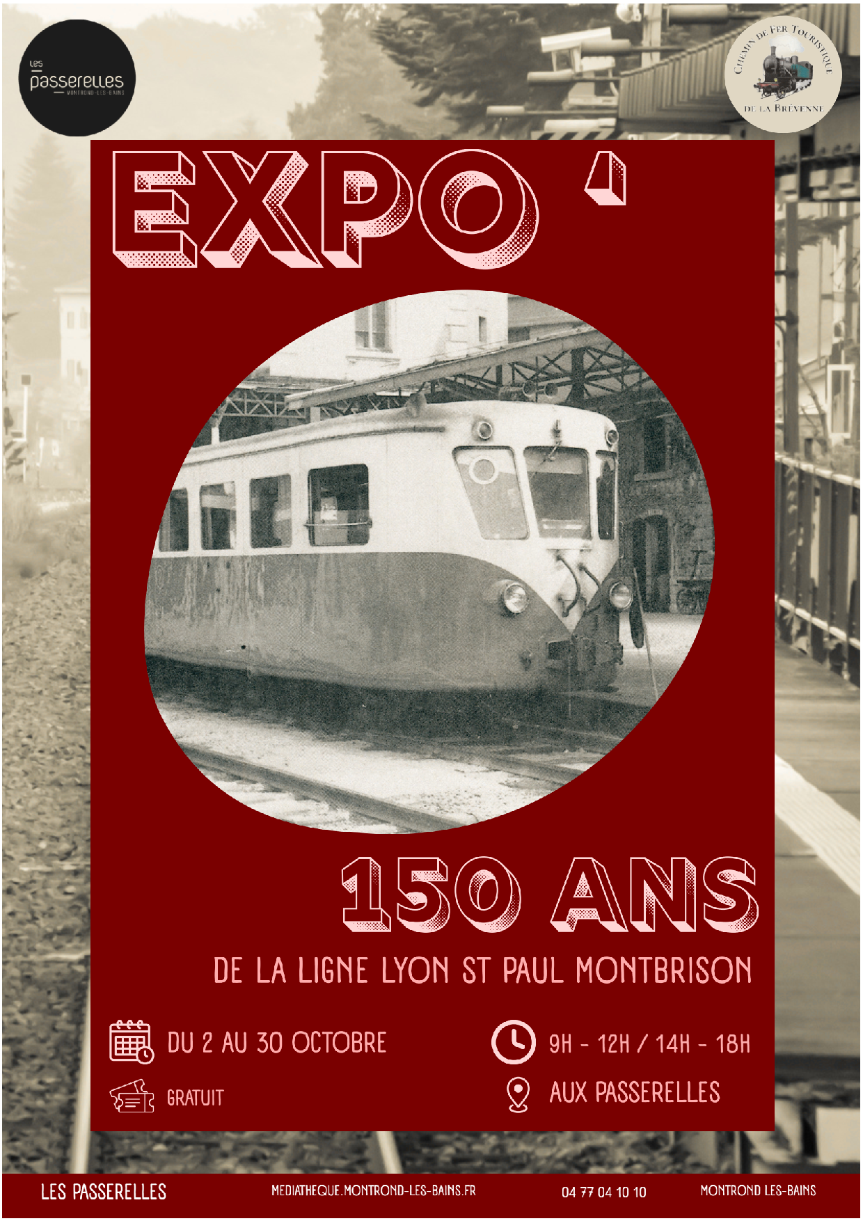 Affiche expo trains