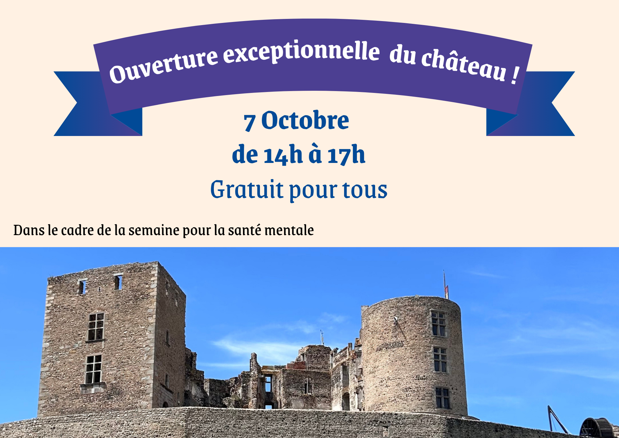 CHATEAU Ouverture exceptionnelle - 7oct